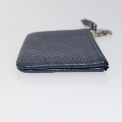 Louis Vuitton Pochette Clés Monogram Empreinte, NAVY, LEATHER, Wallets