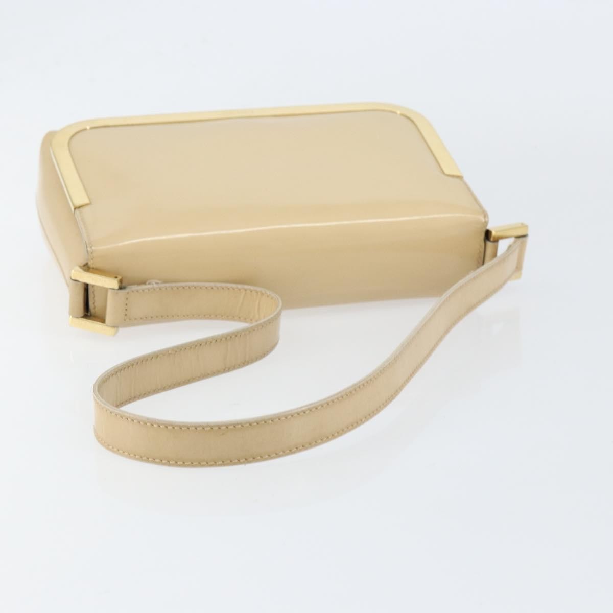 Gucci Vintage Shoulder Bag Patent leather, BEIGE, PATENT_LEATHER, Shoulder bag