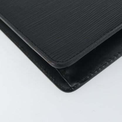 Louis Vuitton Pochette Homme Epi Leather, BLACK, LEATHER, Clutche & pouche