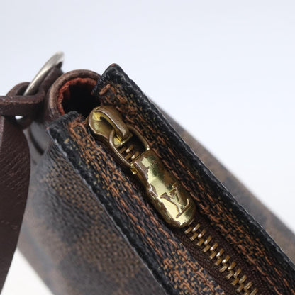 Louis Vuitton Trousse Make Up Bag Damier, BROWN, CANVAS, Clutche & pouche