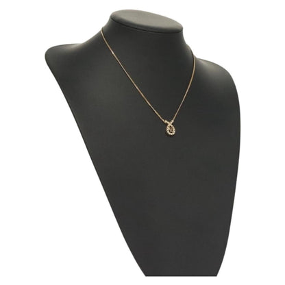 Christian Dior CD Pendant Necklace Gold-plated, GOLD, METAL, Necklace