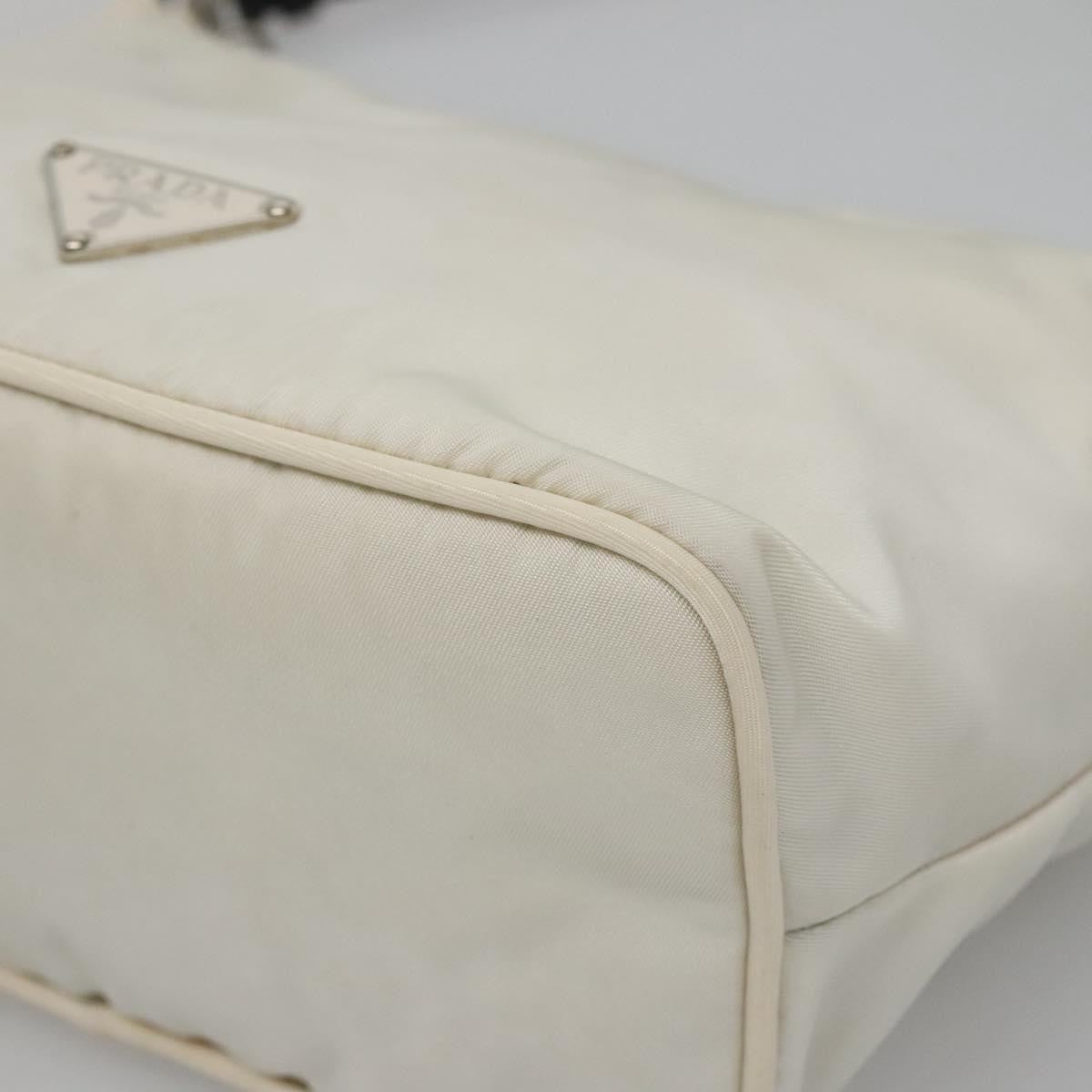 Prada Sirio Hobo Tessuto, WHITE, NYLON, Shoulder bag