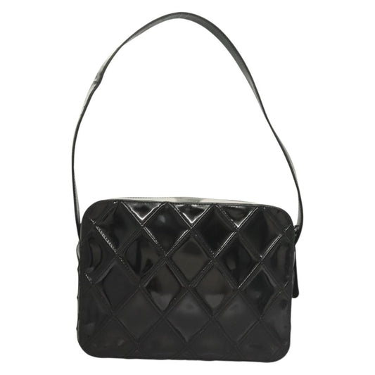 Chanel Vintage Shoulder Bag Patent leather, BLACK, PATENT_LEATHER, Shoulder bag