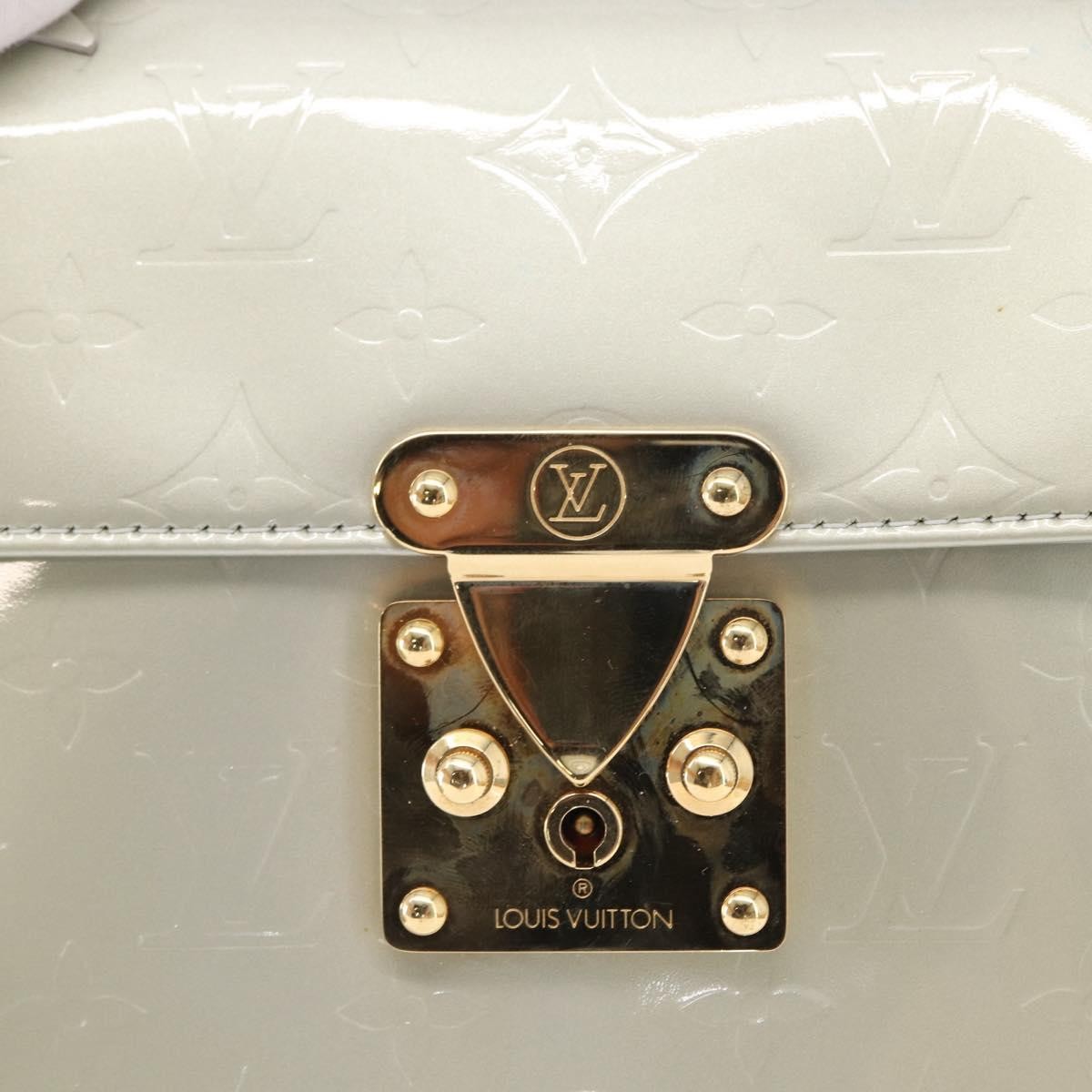 Louis Vuitton Spring Street Handbag Monogram Vernis, GRAY, PATENT_LEATHER, Handbag