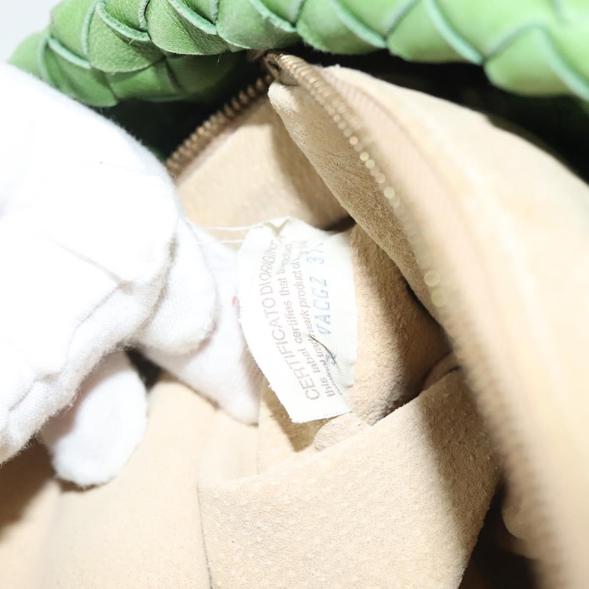 Bottega Veneta Intrecciato Leather, GREEN, LEATHER, Handbag