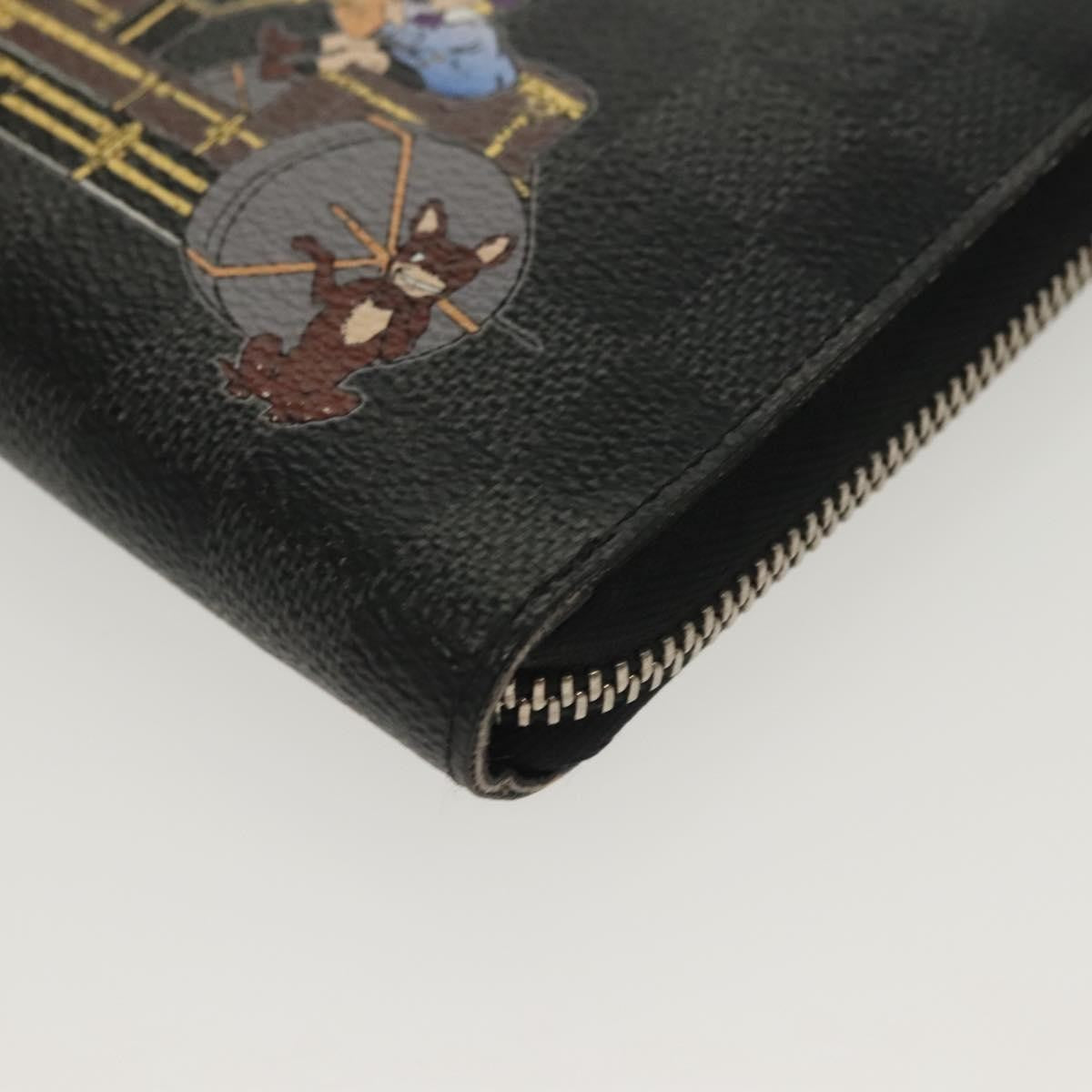 Louis Vuitton Zippy Organizer Limited Edition Damier Graphite, BLACK, CANVAS, Wallets