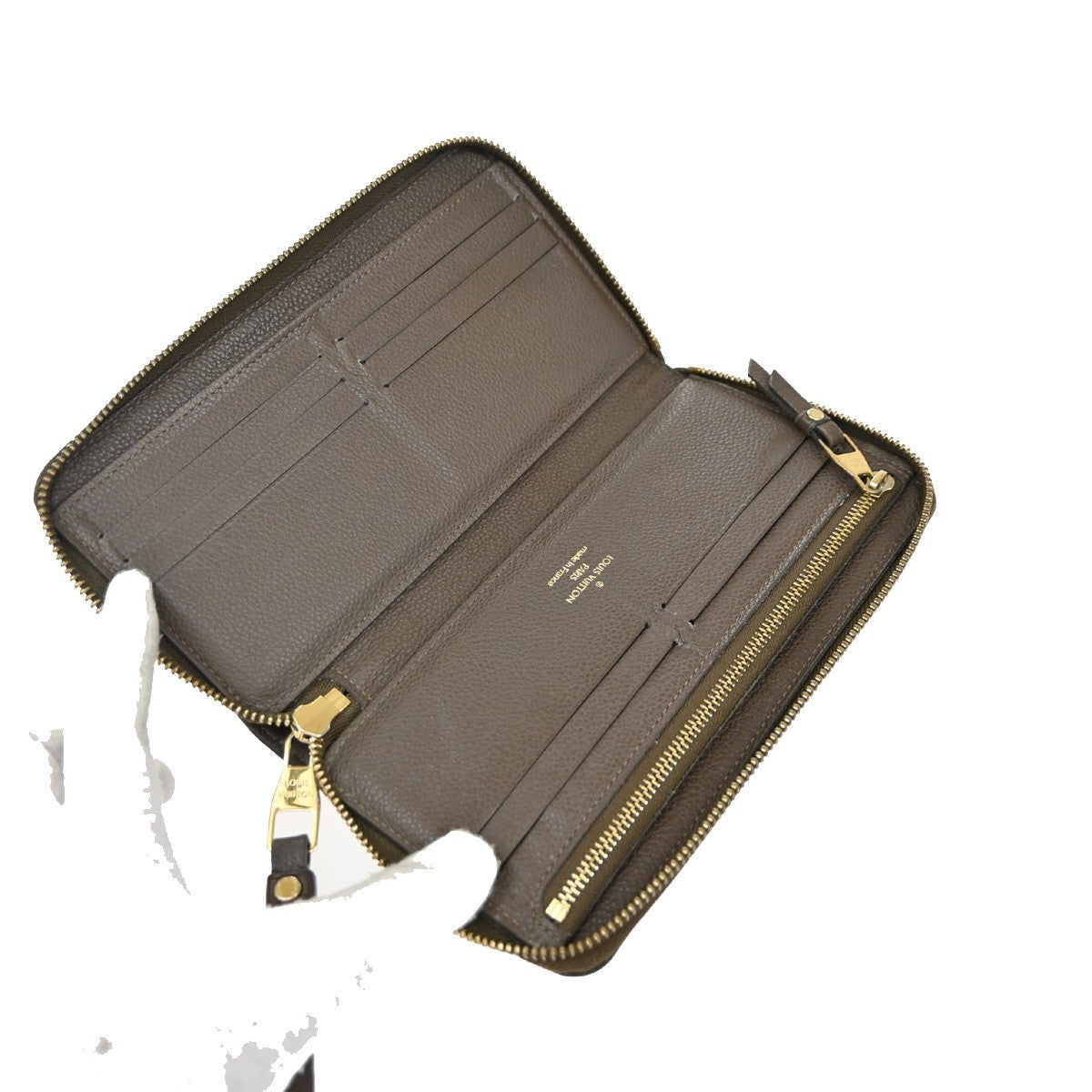 Louis Vuitton Zippy Wallet NM Leather Empreinte, BROWN, LEATHER, Wallets