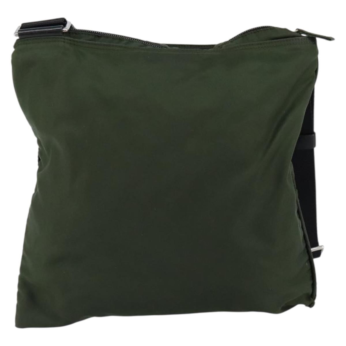 Prada Flat Messenger Bag Tessuto, KHAKI, NYLON, Shoulder bag