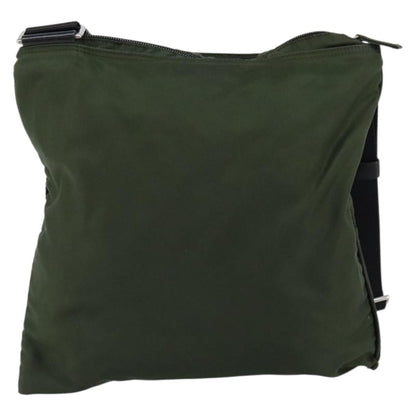 Prada Flat Messenger Bag Tessuto, KHAKI, NYLON, Shoulder bag