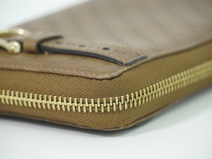 Gucci Guccissima Wallet Motif GG, BROWN, LEATHER, Wallets