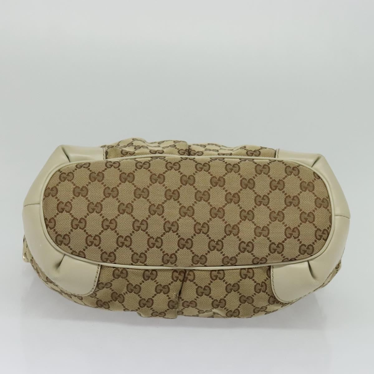Gucci Sukey Top Handle Satchel GG Canvas with Leather, BEIGE, CANVAS, Tote bag