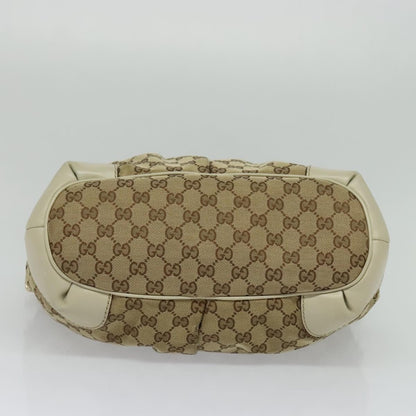 Gucci Sukey Top Handle Satchel GG Canvas with Leather, BEIGE, CANVAS, Tote bag