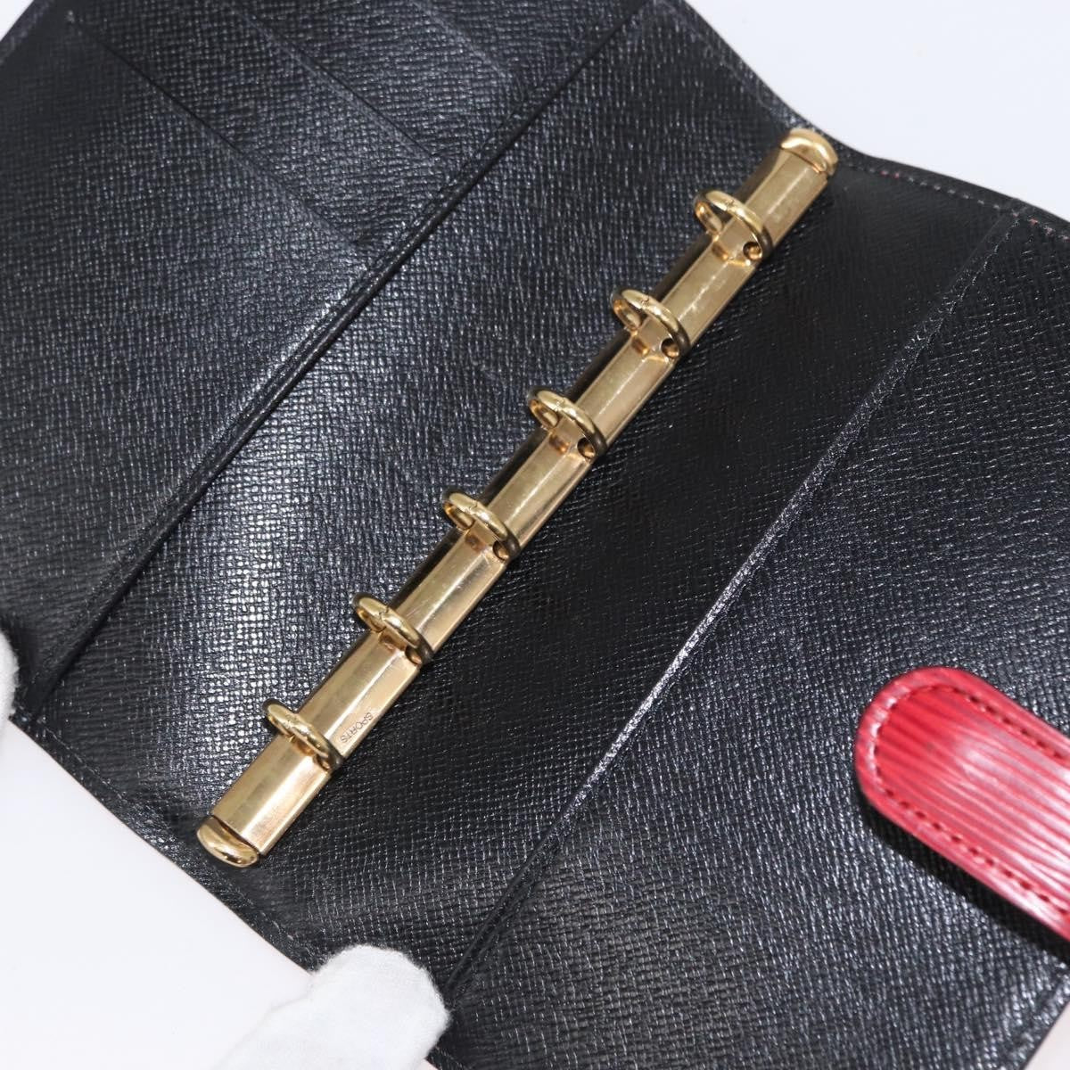 Louis Vuitton Agenda Cover Epi Leather, RED, LEATHER, Wallets