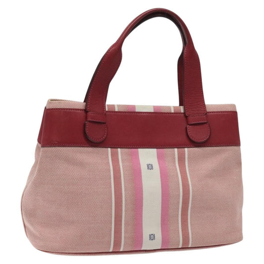 Loewe Anagram handbag Canvas, PINK, CANVAS, Handbag