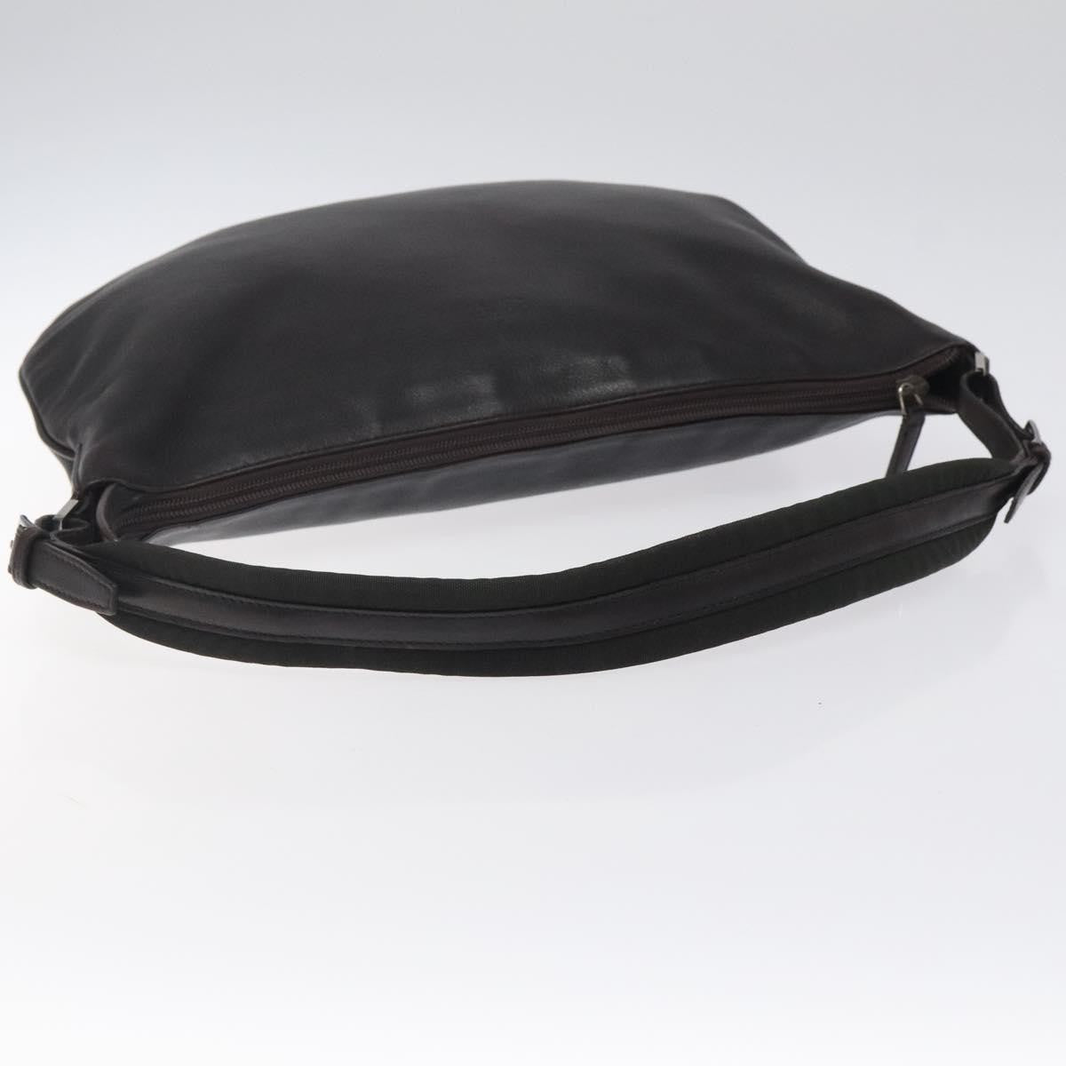 Gucci Vintage Shoulder Bag Leather, BROWN, LEATHER, Shoulder bag