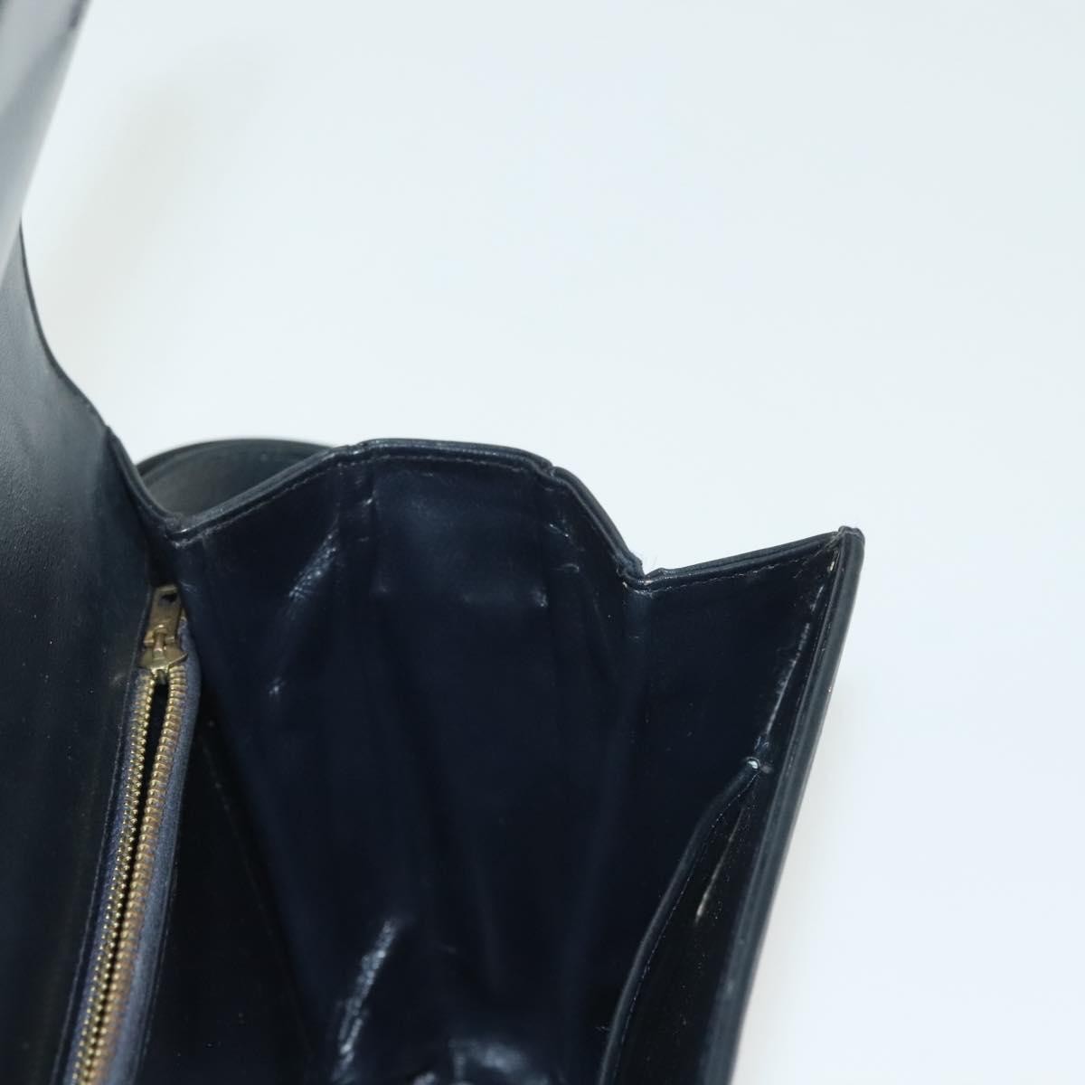 Celine Horse Carriage Shoulder bag Macadam Canvas and leather, NAVY, CANVAS, Shoulder bag