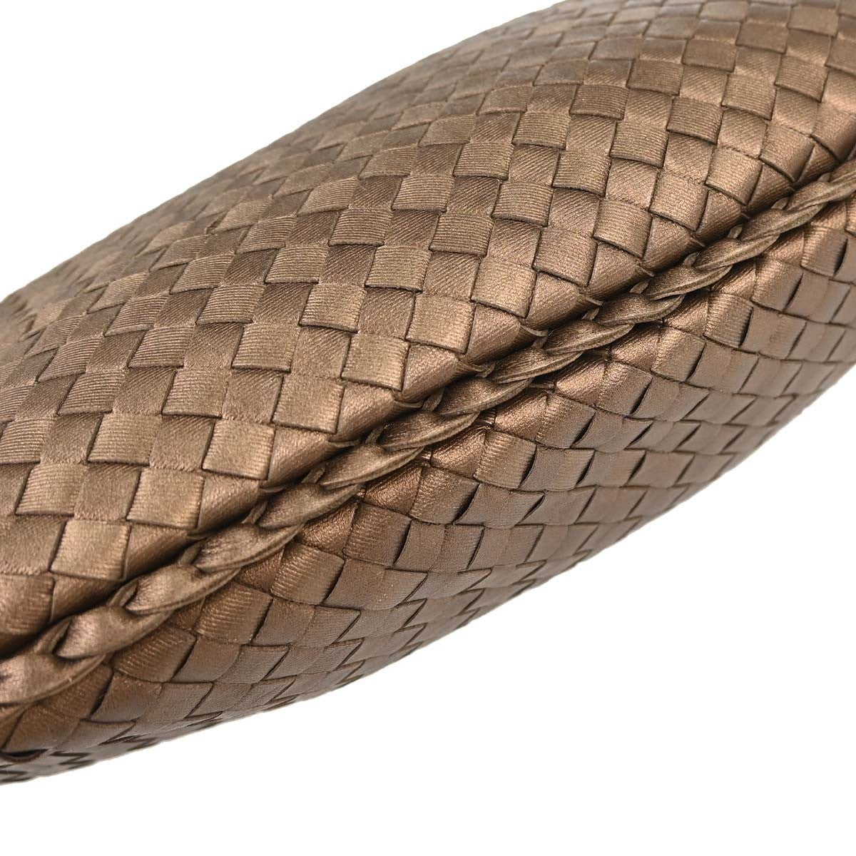 Bottega Veneta Intrecciato Handbag Leather, Metallic, Leather, Handbag