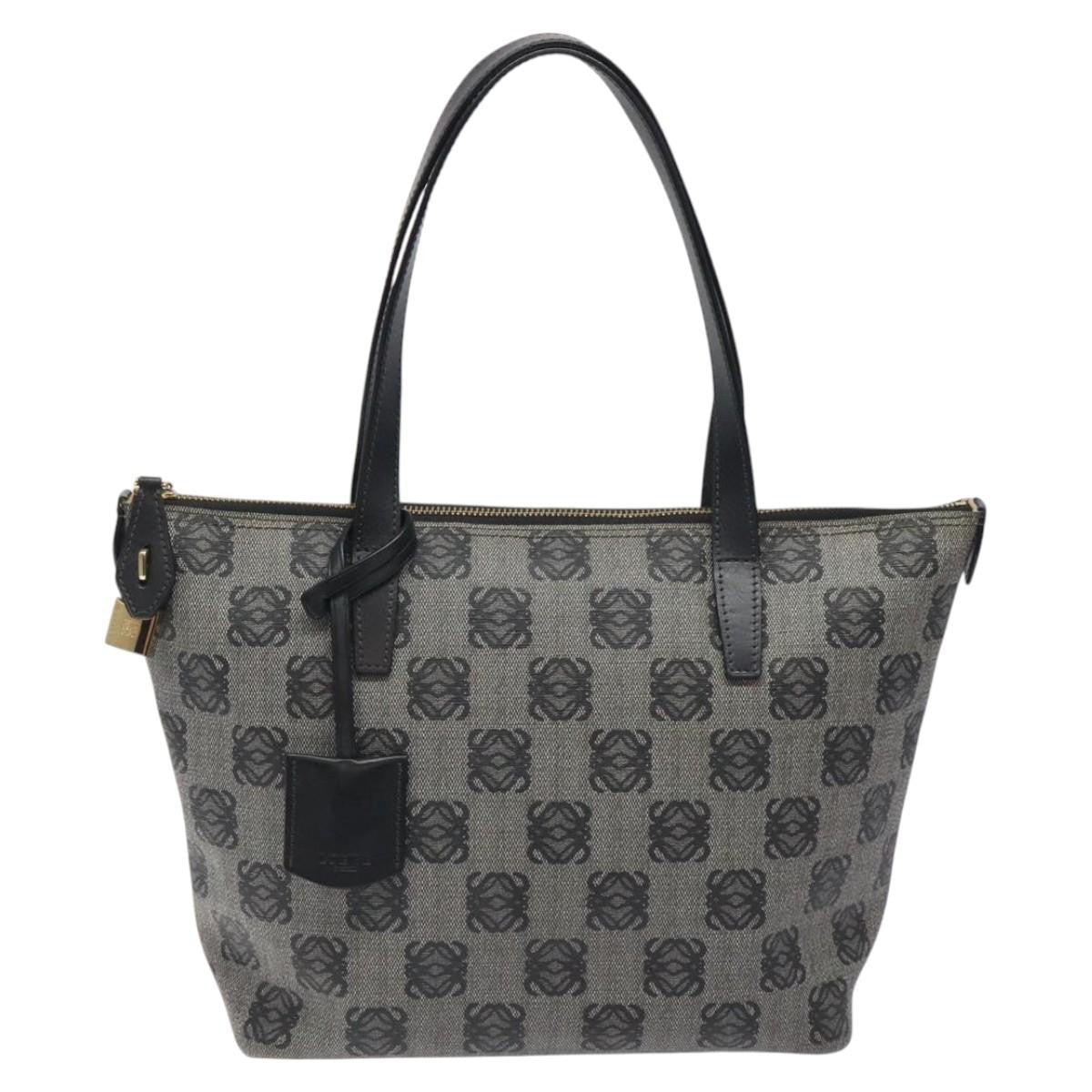 Loewe Anagram handbag PVC Leather, BLACK, PVC, Handbag