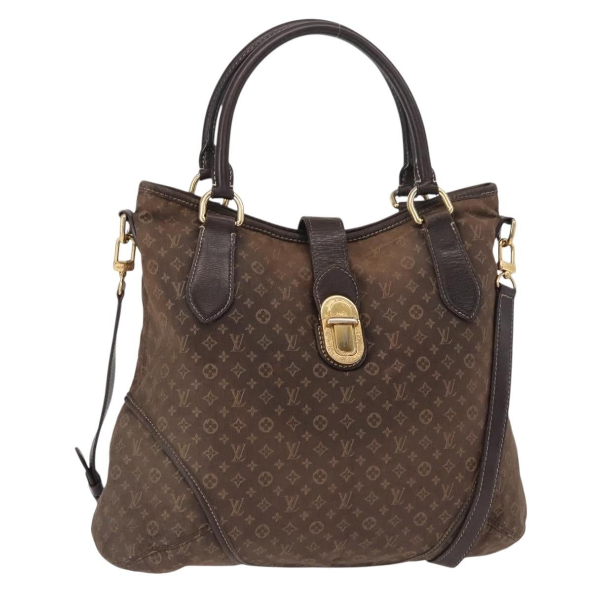 Louis Vuitton Elegie Handbag Monogram Idylle, BLACK, CANVAS, Handbag