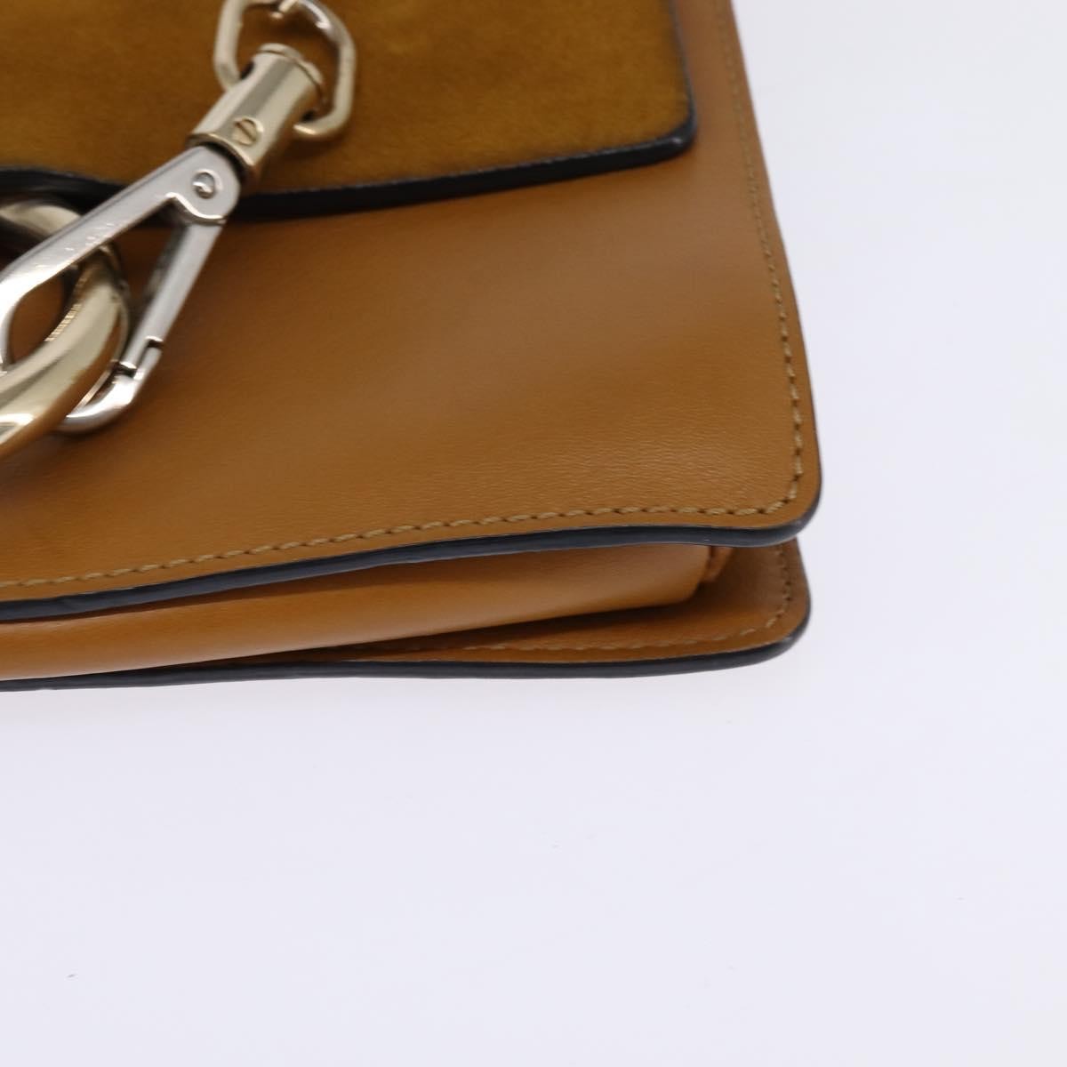 Chloe Faye Shoulder Bag Leather and Suede, BEIGE, SUEDE, Shoulder bag