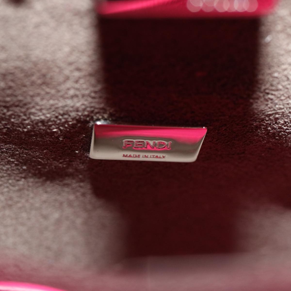 Fendi Peekaboo Bag Leather, PINK, LEATHER, Handbag