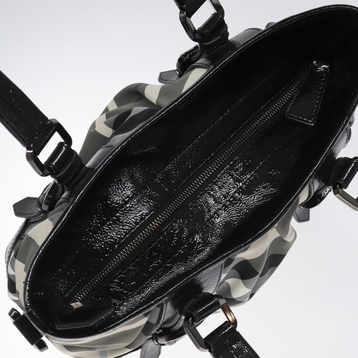 Burberry Lowry Convertible Tote Beat Check Nylon, BLACK, NYLON, Tote bag