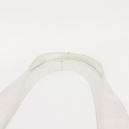 Salvatore Ferragamo Gancini Tote Patent leather, WHITE, PATENT_LEATHER, Tote bag