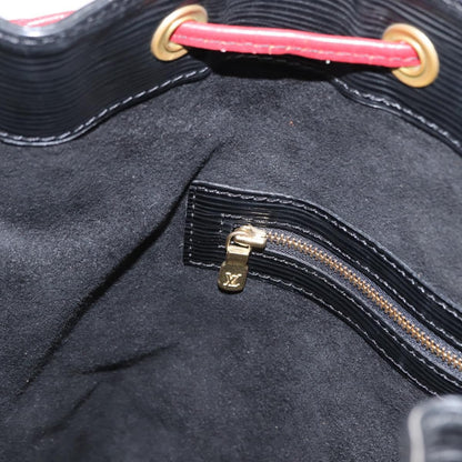 Louis Vuitton Bicolor Noe Handbag Epi Leather, BLACK, LEATHER, Shoulder bag