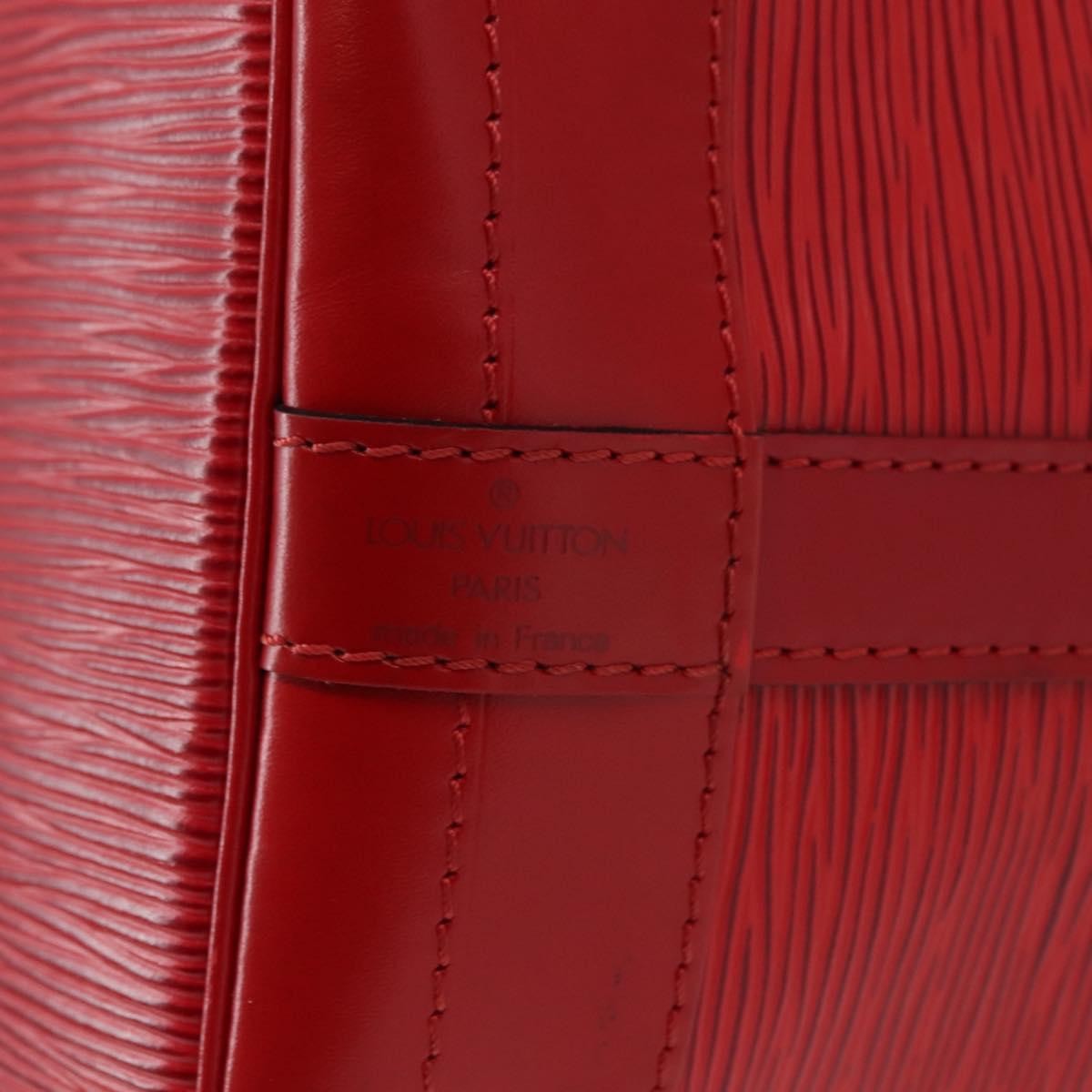 Louis Vuitton Noe Handbag Epi leather, RED, LEATHER, Shoulder bag