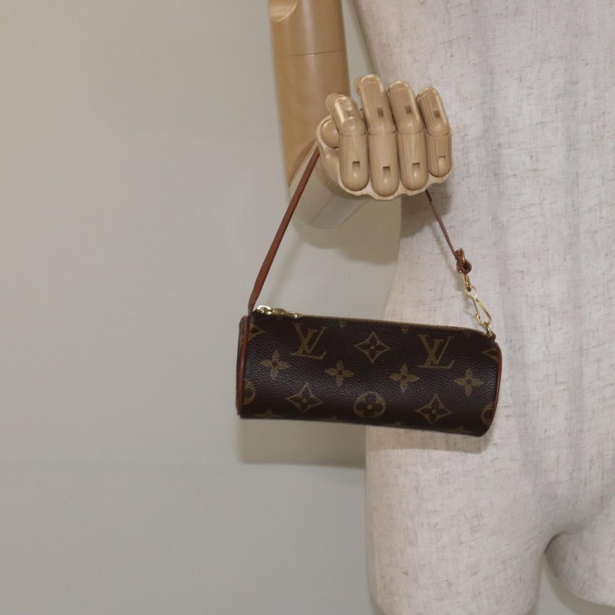 Louis Vuitton Papillon Pochette Monogram Canvas, BROWN, CANVAS, Handbag
