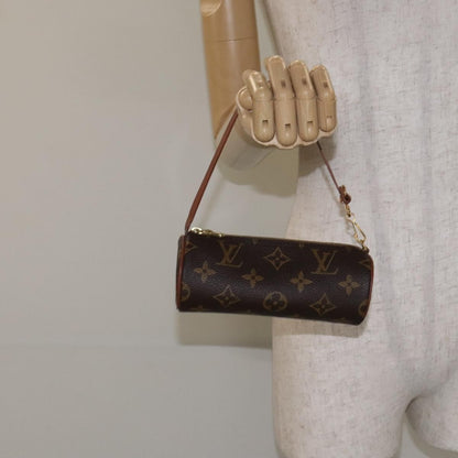 Louis Vuitton Papillon Pochette Monogram Canvas, BROWN, CANVAS, Handbag