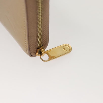 Louis Vuitton Porte-Monnaie Zippy Wallet Monogram Vernis, BEIGE, PATENT_LEATHER, Wallets