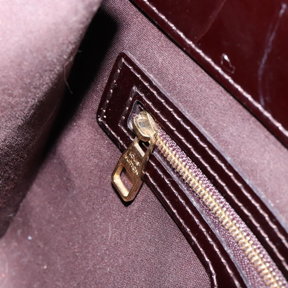 Louis Vuitton Catalina Handbag Monogram Vernis, PURPLE, PATENT_LEATHER, Handbag