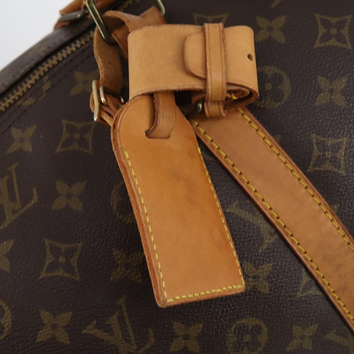 Louis Vuitton Keepall Bag Monogram Canvas, BROWN, CANVAS, Travel bag