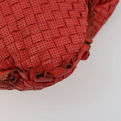 Bottega Veneta Intrecciato Shoulder bag Leather, Red, Leather, Shoulder Bag