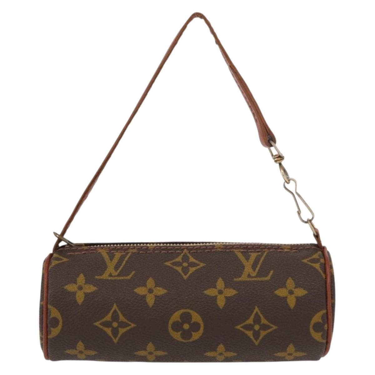 Louis Vuitton Papillon Pochette Monogram Canvas, BROWN, CANVAS, Clutche & pouche