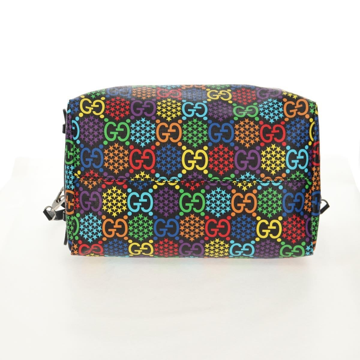 Gucci Convertible Duffle Backpack Psychedelic Print GG Coated Canvas, MULTICOLOUR, PVC, Travel bag