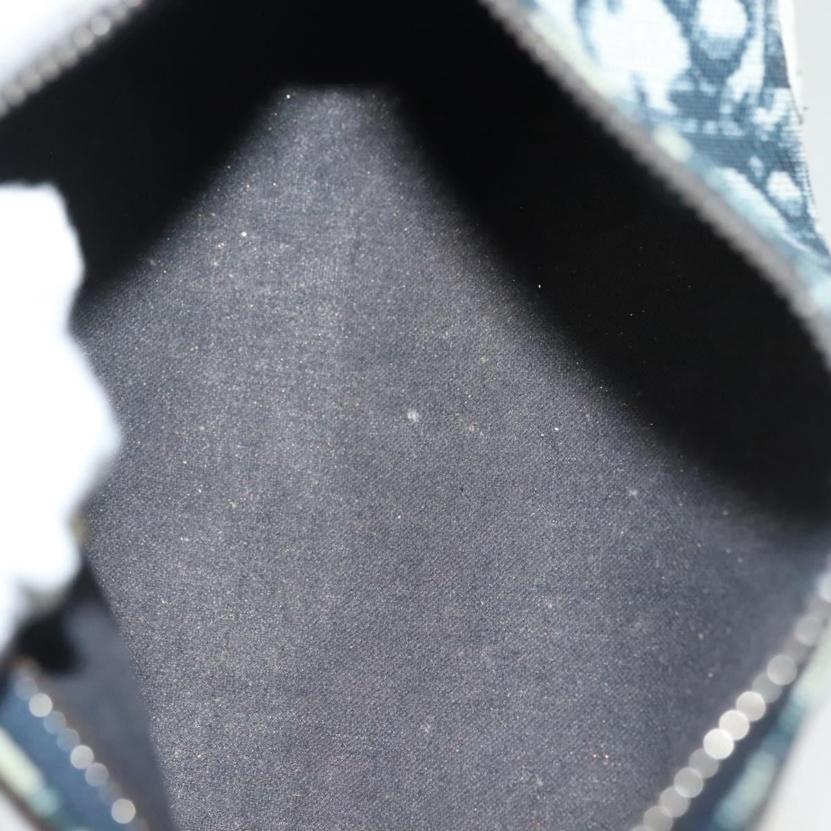 Christian Dior Vintage Trotter Pouch Canvas, NAVY, CANVAS, Clutche & pouche