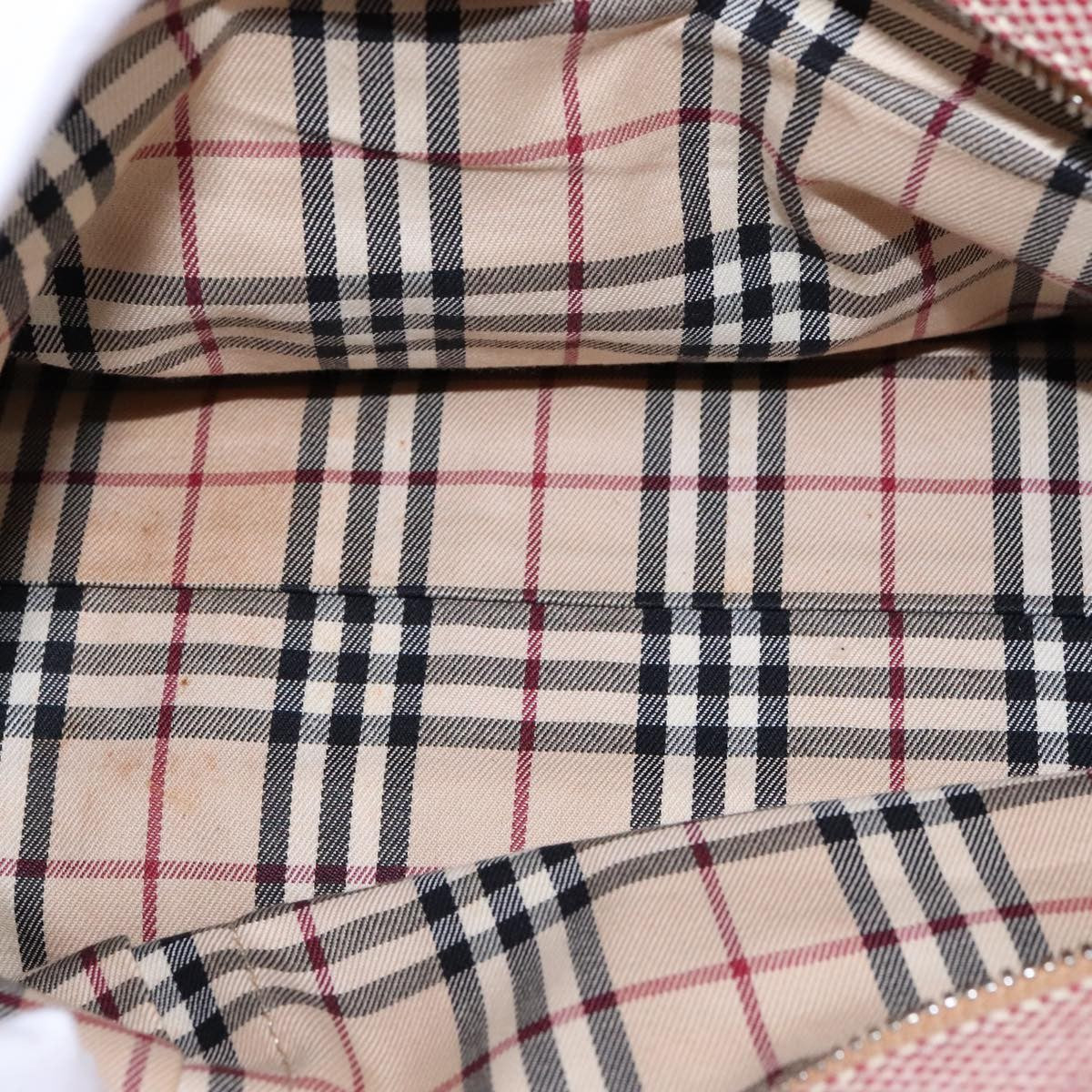 Burberry Vintage Handbag Canvas, RED, CANVAS, Handbag