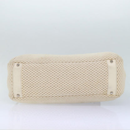 Chanel Zip Shoulder Bag Canvas, BEIGE, CANVAS, Shoulder bag