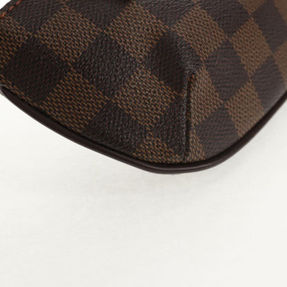 Louis Vuitton Manosque Pochette Damier, BROWN, CANVAS, Clutche & pouche