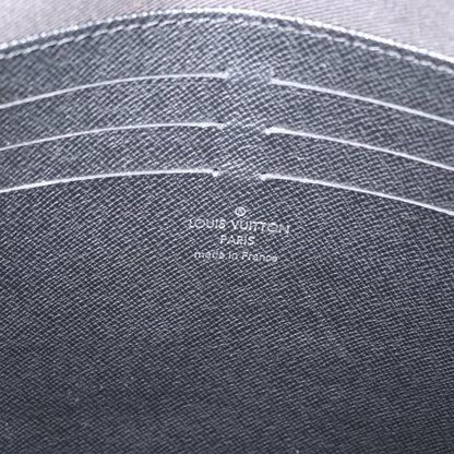 Louis Vuitton Pochette Voyage Monogram Eclipse Canvas, GRAY, CANVAS, Clutche & pouche