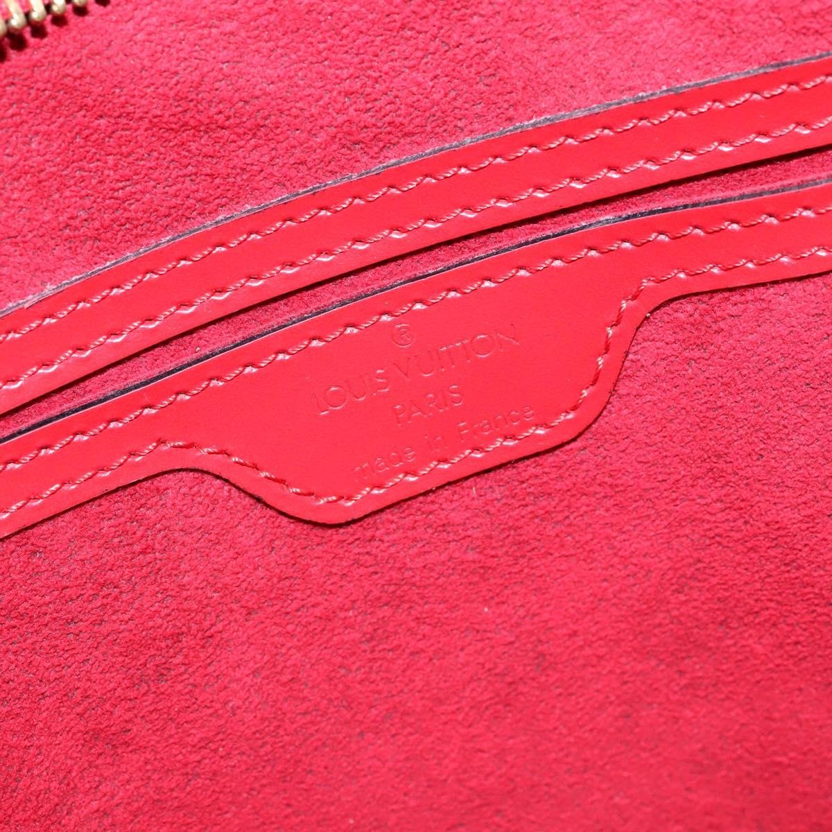 Louis Vuitton Saint Jacques Handbag Epi Leather, RED, LEATHER, Handbag
