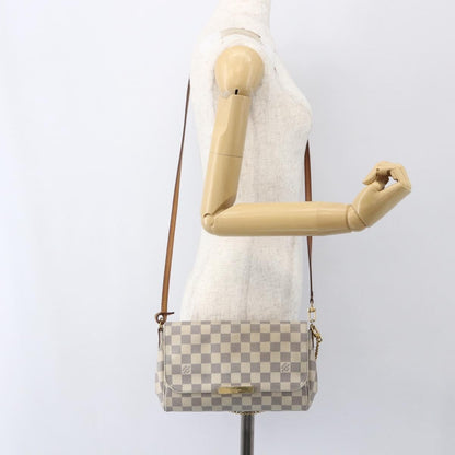 Louis Vuitton Favorite Handbag Damier, WHITE, CANVAS, Clutche & pouche