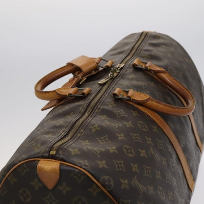 Louis Vuitton Keepall Bag Monogram Canvas, BROWN, CANVAS, Travel bag