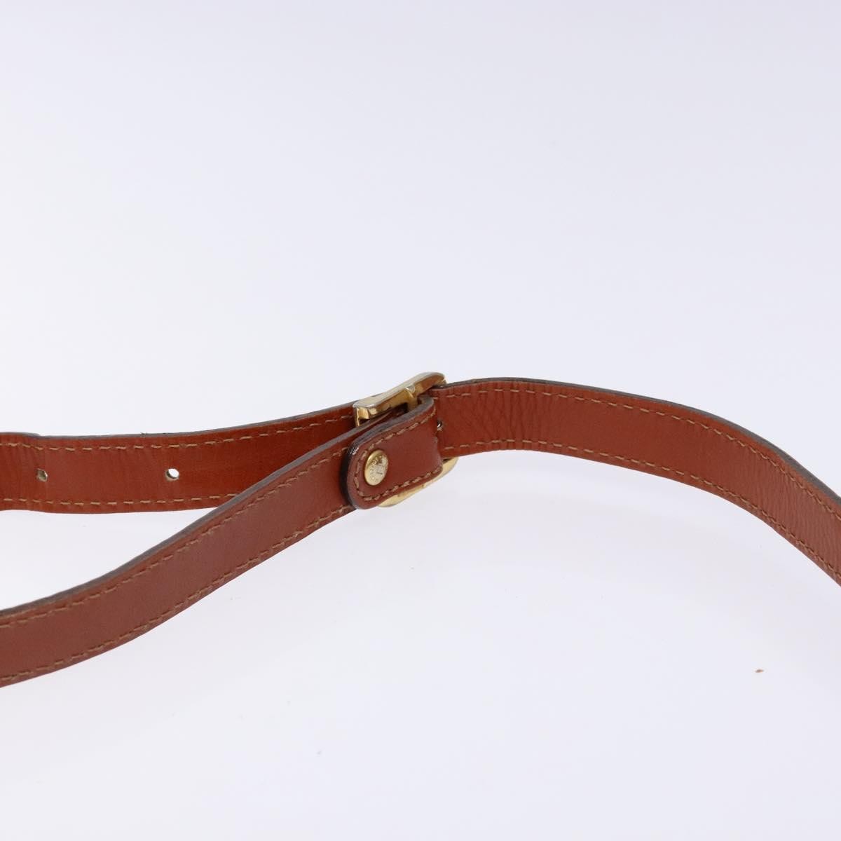 Fendi Vintage Pequin Flap Messenger Bag Coated Canvas, BROWN, CANVAS, Shoulder bag