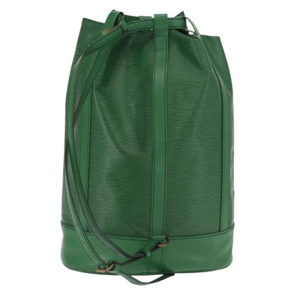 Louis Vuitton Randonnee Backpack Epi Leather, Green, Leather, Backpack