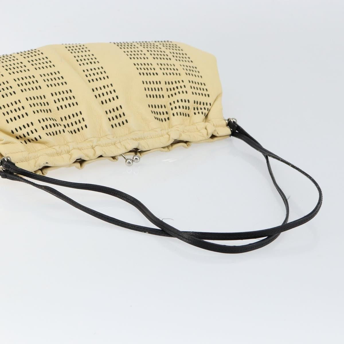 Miu Miu Kisslock Frame Top Handle Bag Leather, BEIGE, LEATHER, Shoulder bag