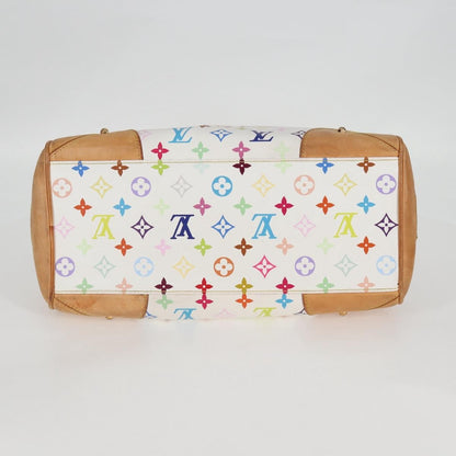 Louis Vuitton Claudia Handbag Monogram Multicolor, WHITE, CANVAS, Handbag