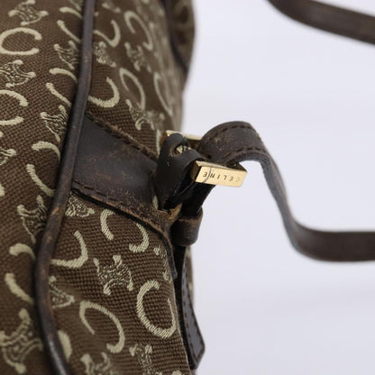 Celine Vintage Macadam Handbag Macadam, BROWN, CANVAS, Handbag